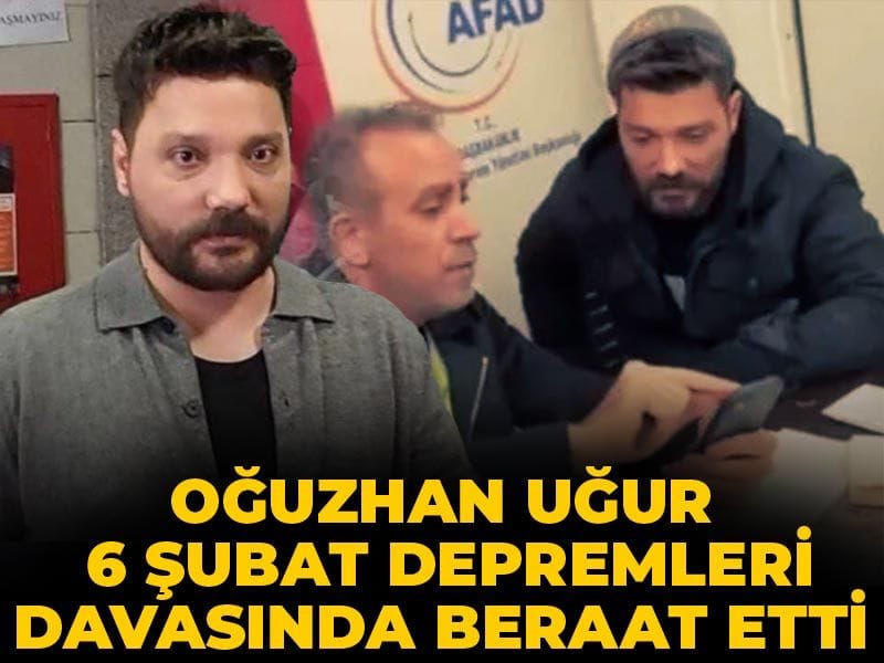 Oğuzhan Uğur, Hatay Barajı İddiaları Davasında Beraat Etti